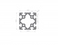 Preview: Aluminum profile 40x40 groove 5 I-type